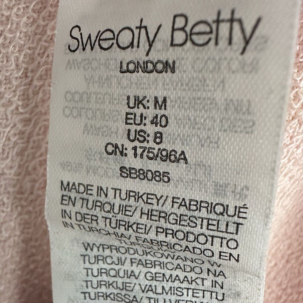 Sweaty Betty Womens Hoodie Size 8 M Pink After Class Relaxed Pullover Sweatshirt - Picture 9 of 10